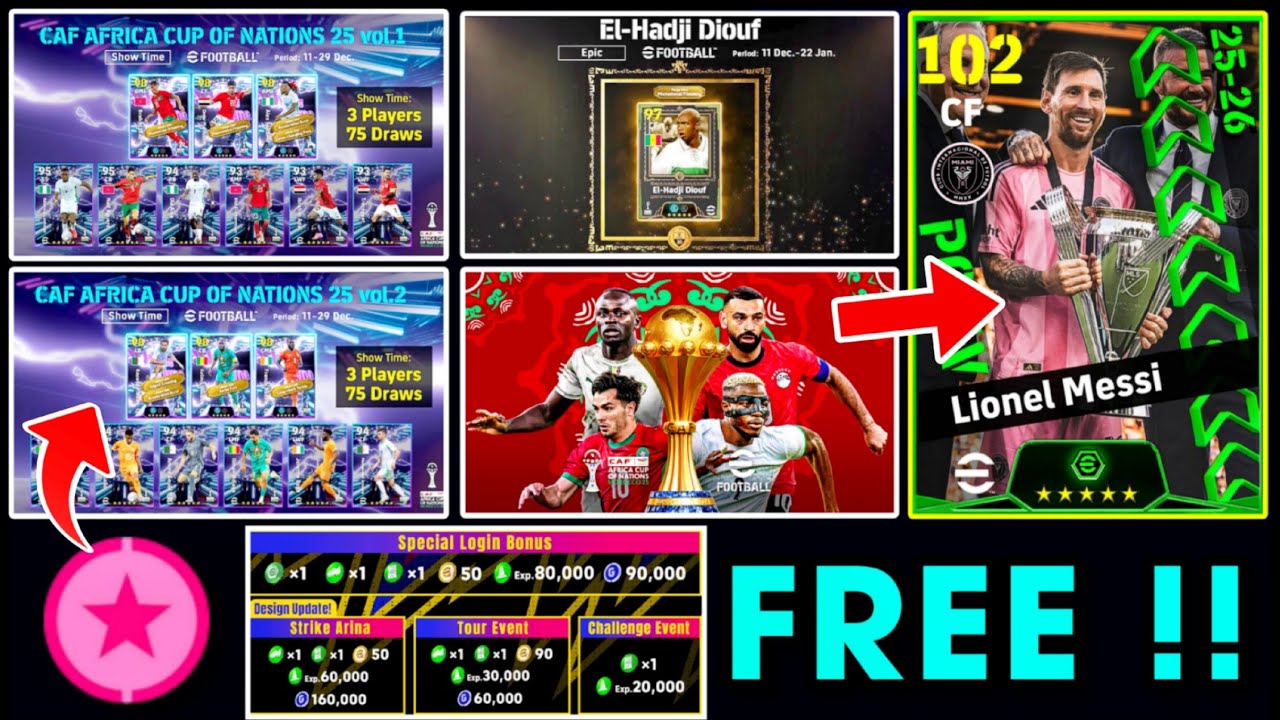 eFootball&trade; 2026: новые грандиозные обновления!! 🔥 Бесплатные Epic, новая лотерея Showtime, бонусы...