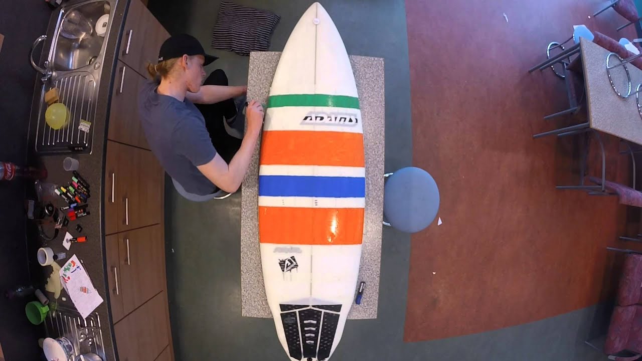 Posca Pens Surfboard