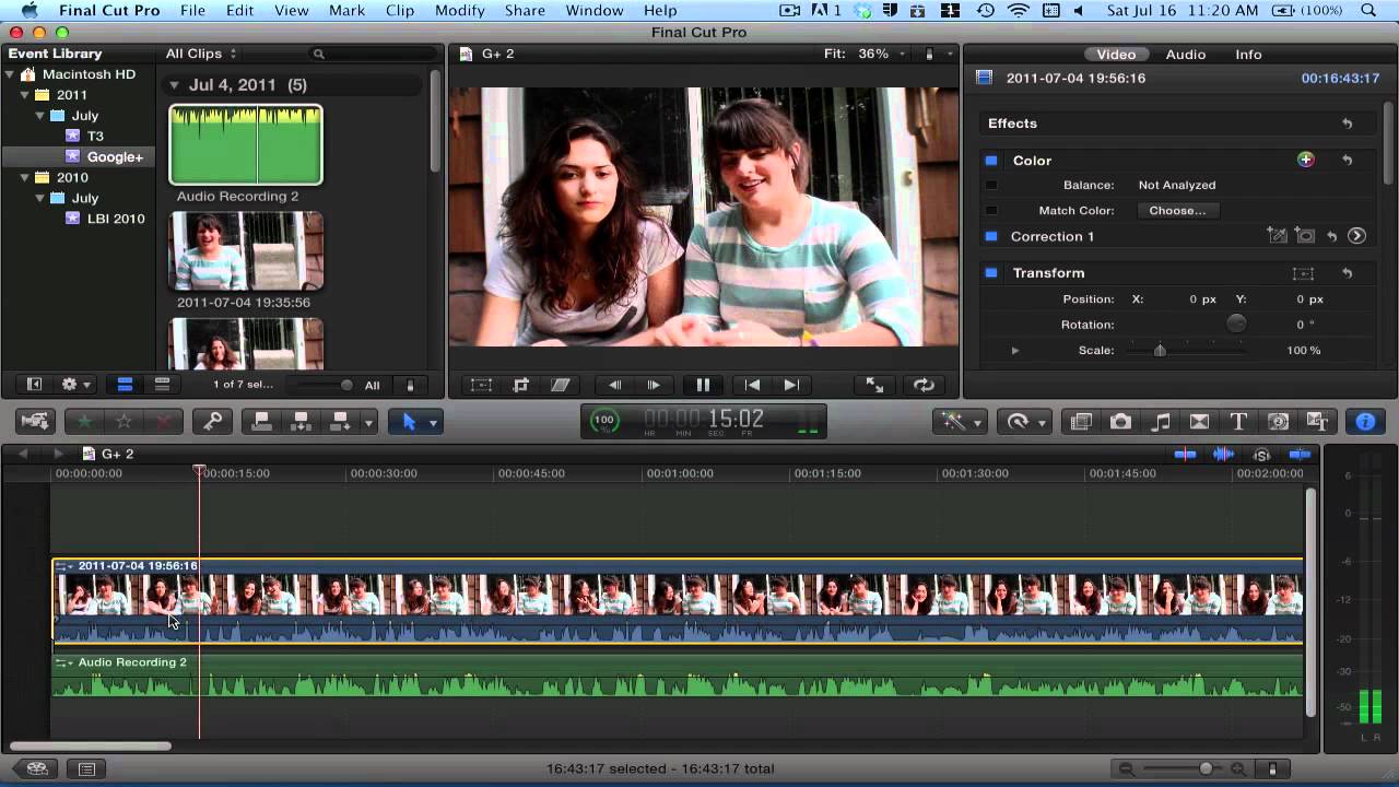 Manually Sync Audio in Final Cut Pro X - Eliminate Echo (FCPX)