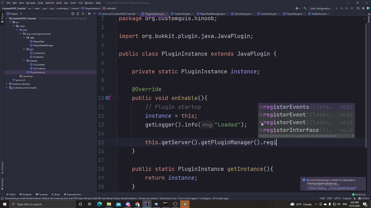 Spigot Coding Tutorial - Custom GUI's