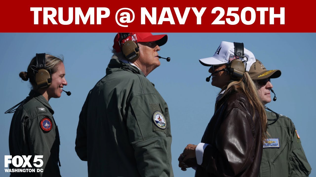 FULL VIDEO: Trump, Melania speak at Navy 250th celebration | FOX 5 DC