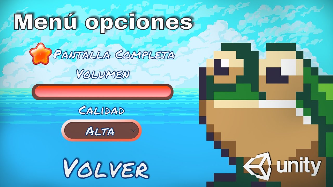 Cómo crear un menú de opciones en Unity