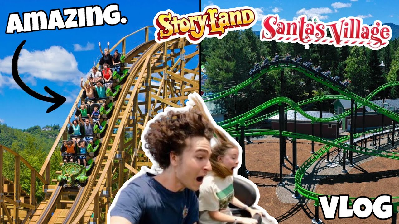 Visiting the World’s BEST Kids Theme Parks?! Story Land & Santa’s Village - NH | VLOG [2024]