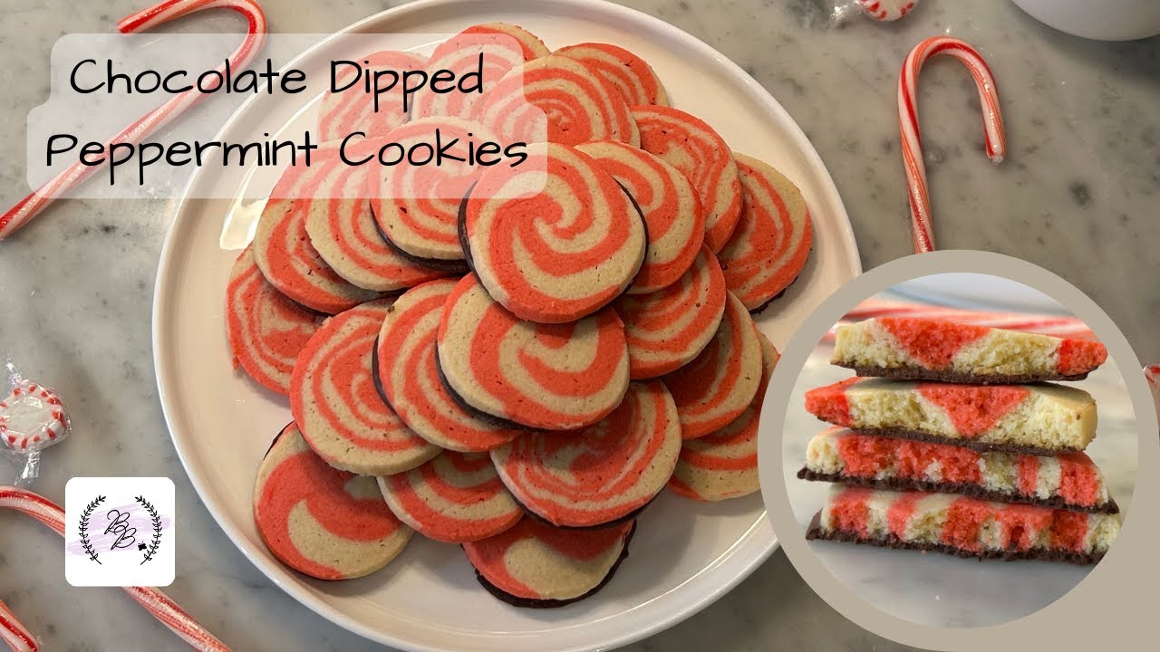Chocolate Dipped Peppermint Cookie Recipe