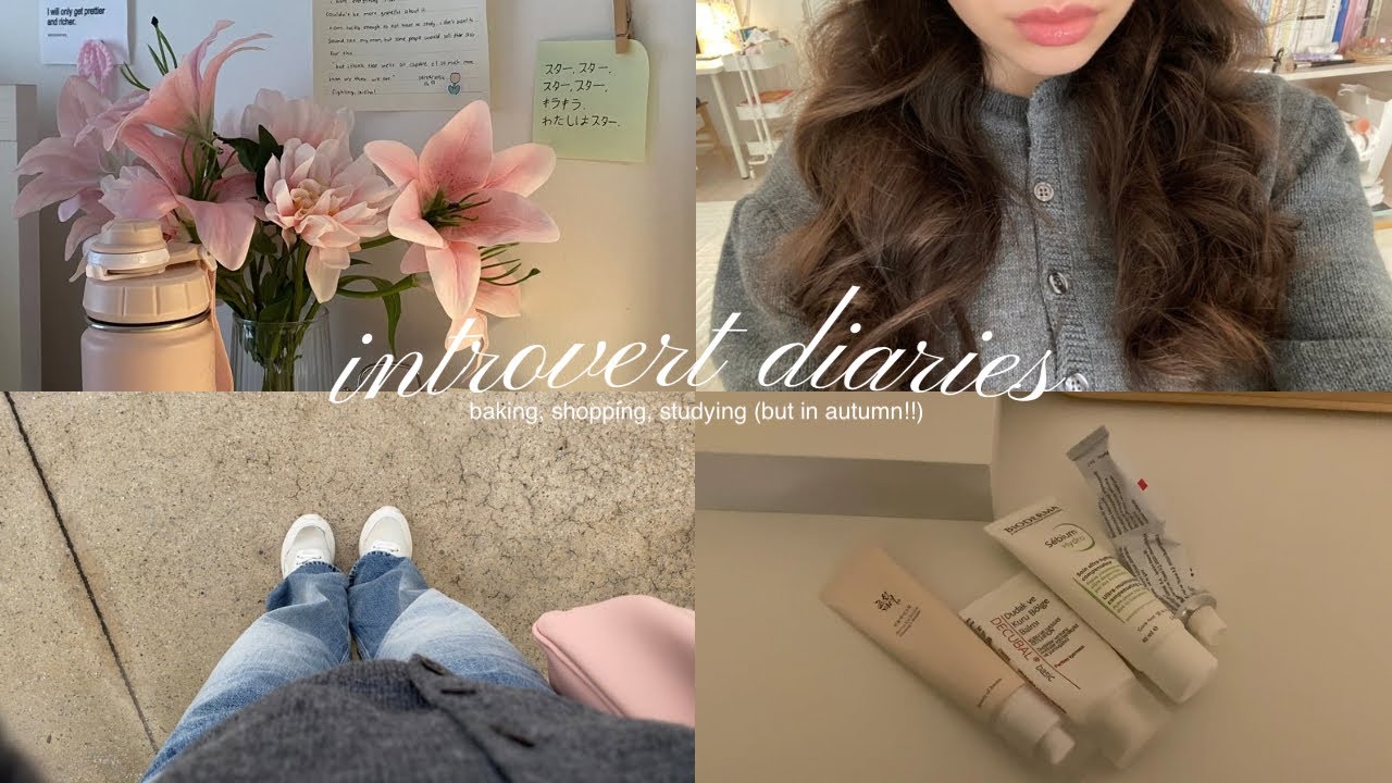 introvert diaries: ep.05 ˎˊ˗ baking brownies, fall shopping