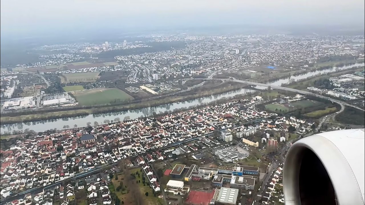 Landing in FRANKFURT 🇩🇪 | Lufthansa | Airbus A319