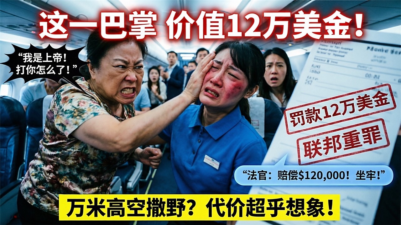 她曾管过200人，在飞机上却管不住自己的手——退休楼层经理在三万英尺高空的5秒钟，毁掉了女儿10年的美国梦