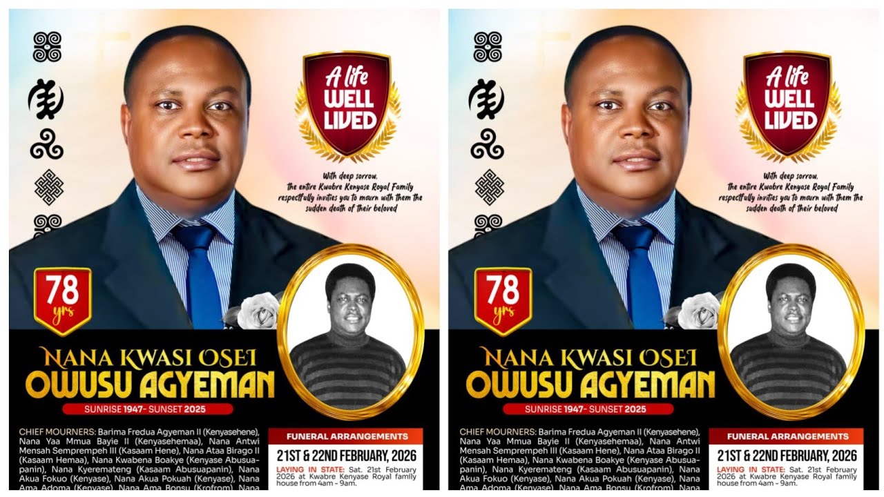 Final Funeral Rites Of The Late Nana Kwasi Osei Owusu Agyeman