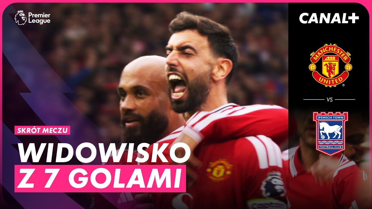 BRUNO, BRUNO, BRUNO! PRZEPIĘKNA WERSJA PORTUGALCZYKA! MAN UNITED - IPSWICH, SKR&Oacute;T MECZU