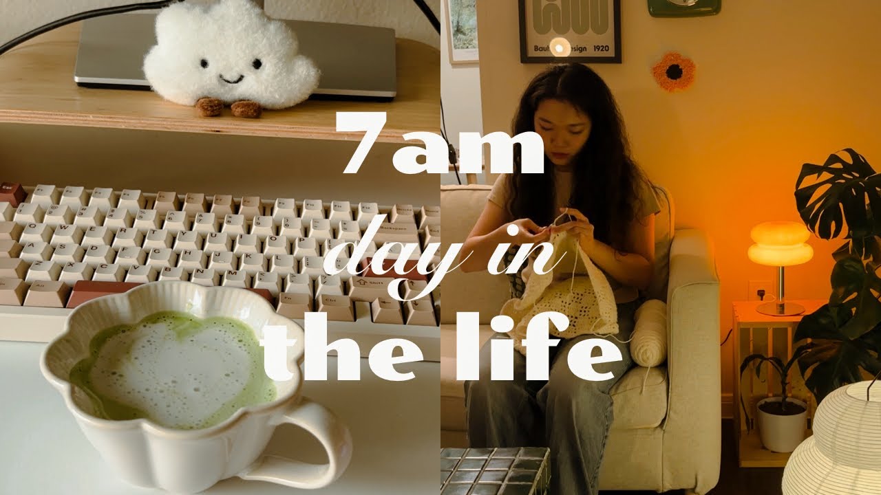 productive day in the life vlog | breakfast, matcha, crochet, dance, and cooking 🍓