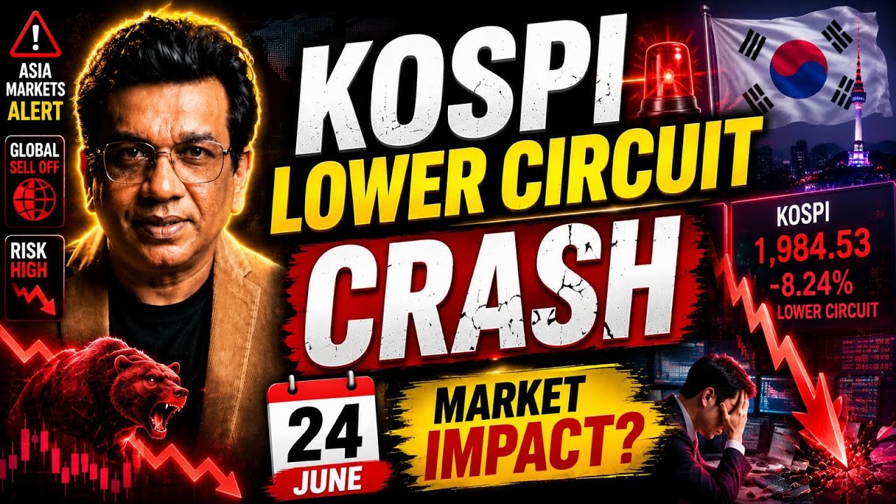 Nifty prefiction for tomorrow & bank nifty analysis for wednesday 24/6/2026 #kospi 