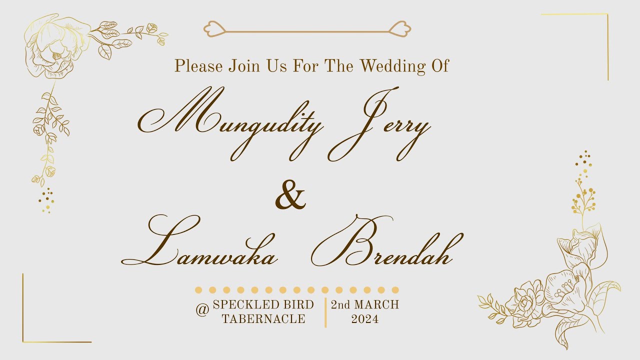 2nd March 2024 || Jerry Weds Brendah || Wedding Service
