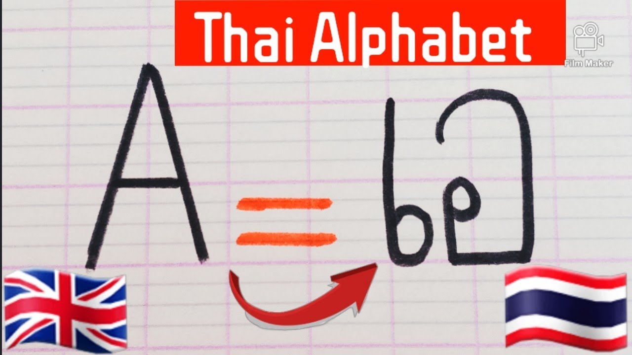 How to learn Thai Alphabet from A to Z  🇬🇧➡️🇹🇭