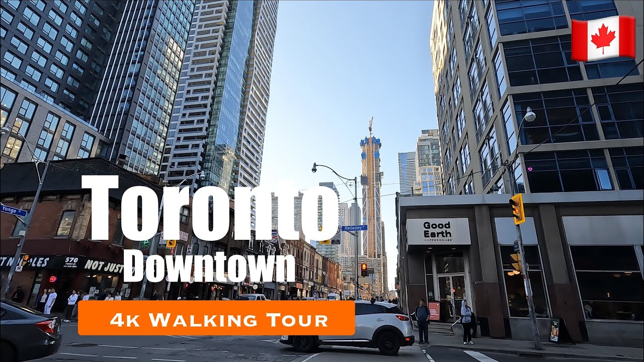 [4K] Busy Streets of Toronto: Yonge Street Walk (No Talking) | #255