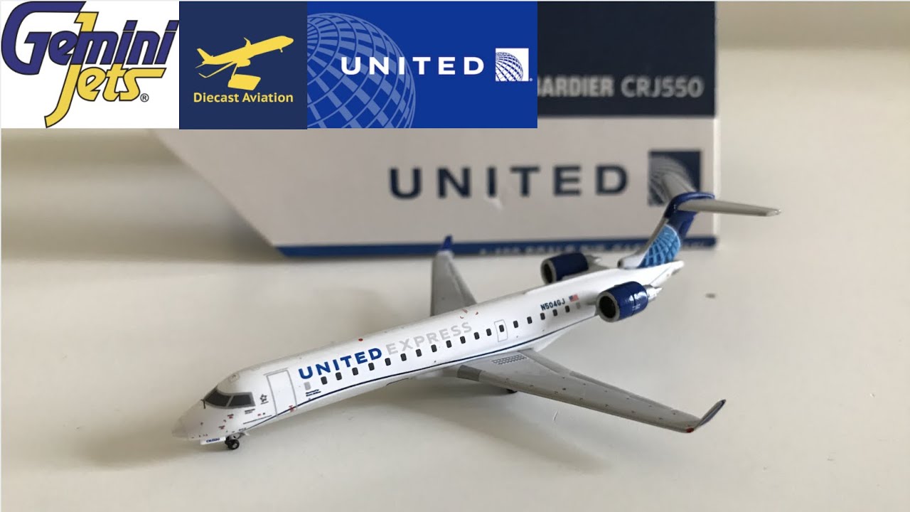 Gemini Jets 1/400 United Express CRJ-550 Full Unboxing and Review