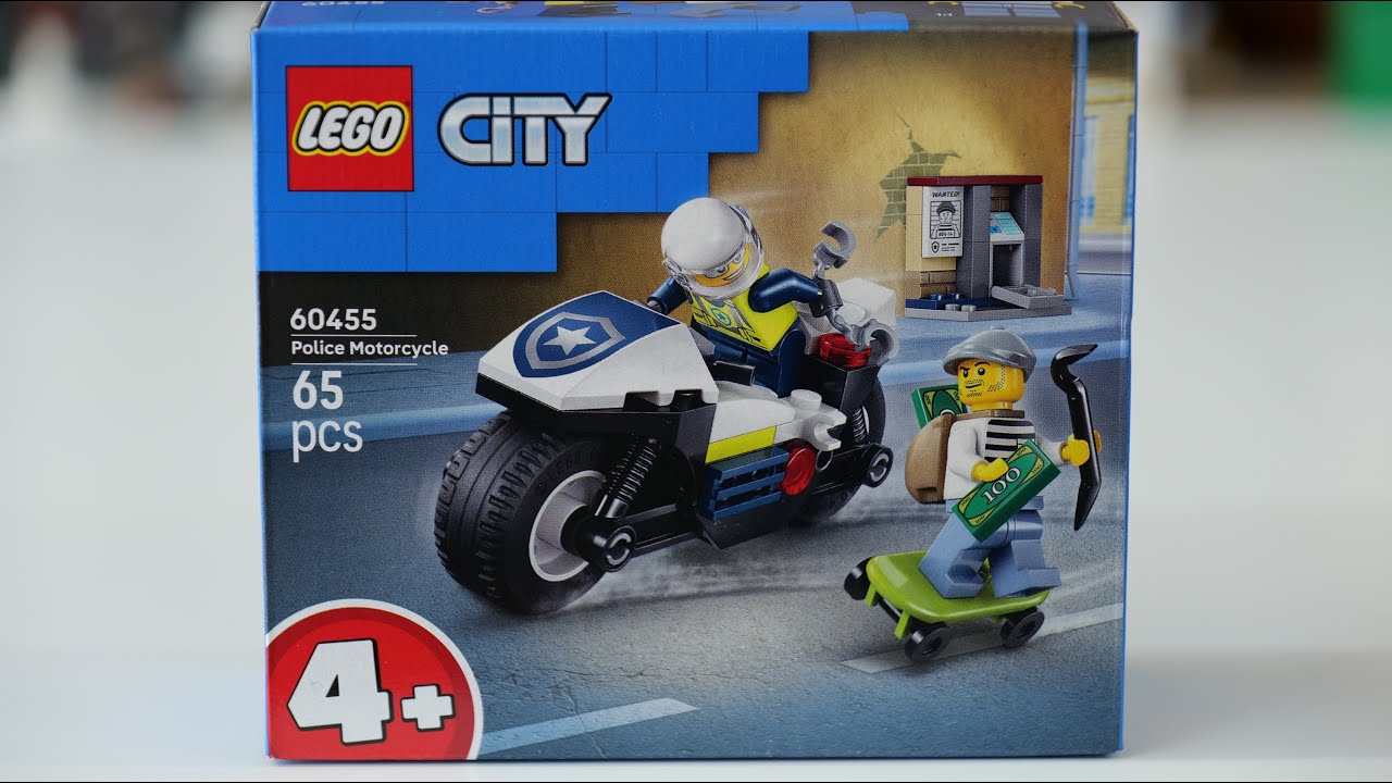 LEGO City 60455 Police Motorcycle Chase Speed Build