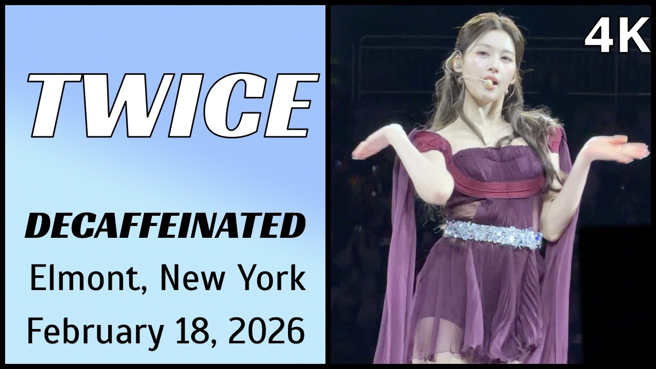 260218 트와이스 TWICE 사나 Sana Fancam -  DECAFFEINATED live @ UBS Arena, Elmont, NY