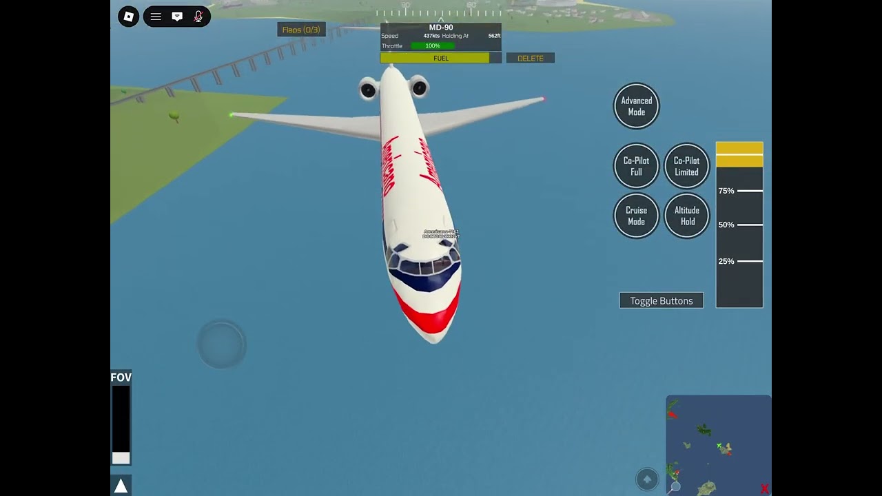VOLO DI PROVA AMERICAN AIRLINES DA IZOLARINI A PERTH CON IL MD90