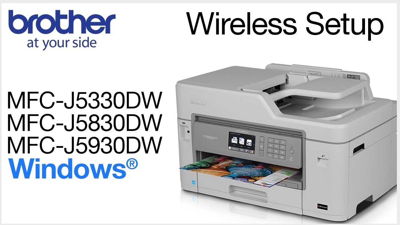 Wireless install MFCJ5830DW  - Windows&reg;