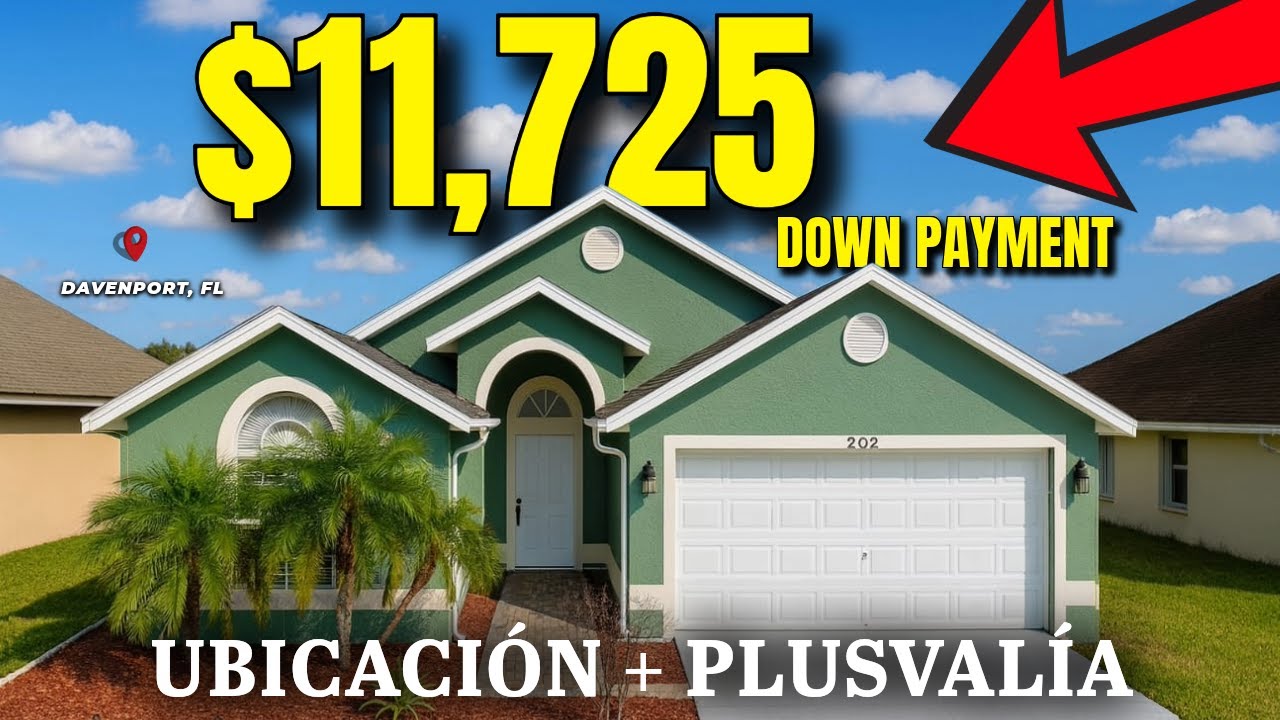 ¡Cerca de DISNEY por MENOS de $12,000 Down!🤯 Casa PERFECTA para vivir o invertir en Florida 