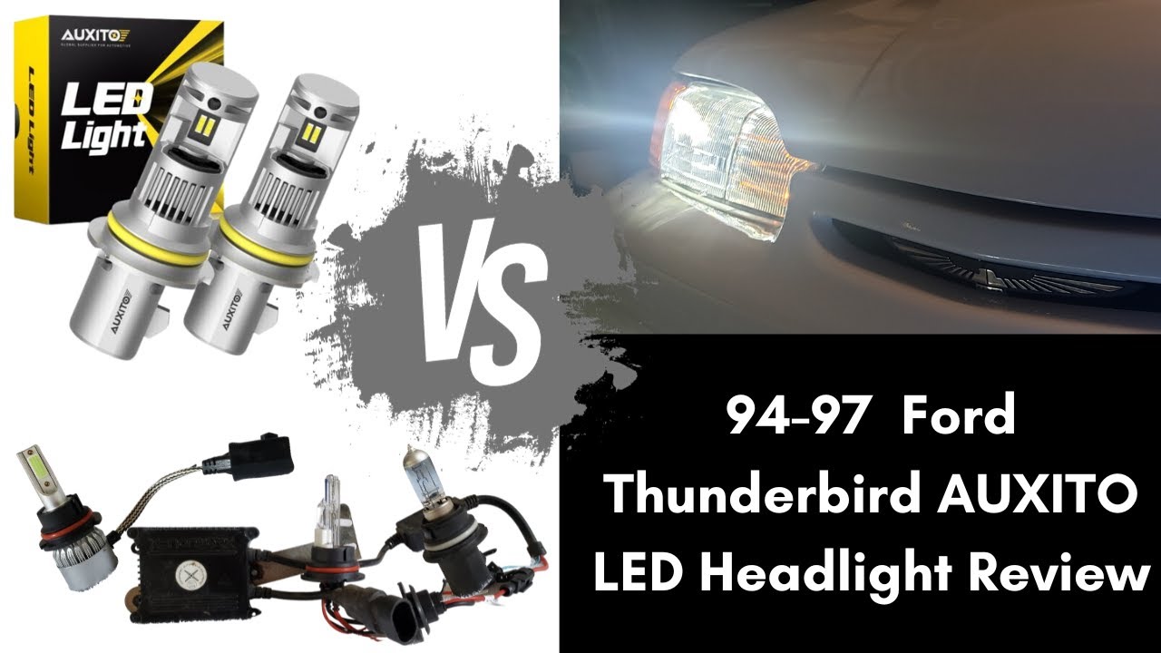 Ford Thunderbird LED Headlight Review - Auxito 9007 LED Headlight Bulbs