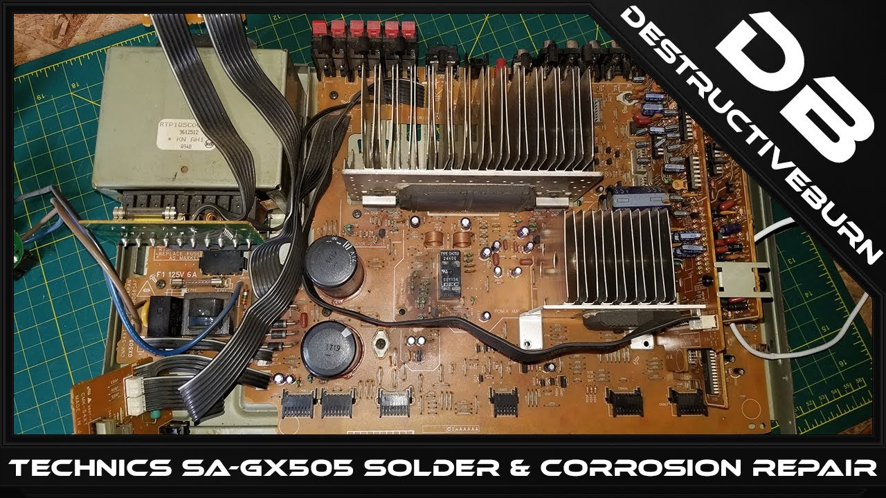 Technics SA-GX505 Solder & Corrosion Repair