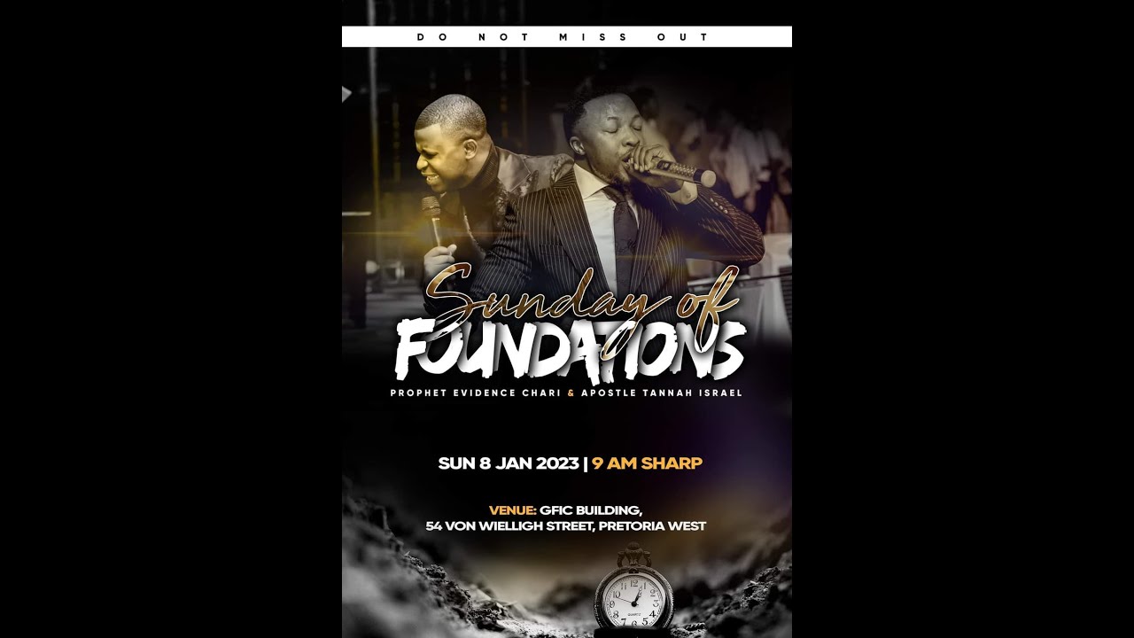 SUNDAY OF FOUNDATIONS BY PROPHET EVIDENCE CHARI