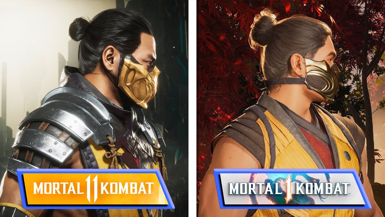 Mortal Kombat 1 VS Mortal Kombat 11 | Fighters Comparison | Model Viewer