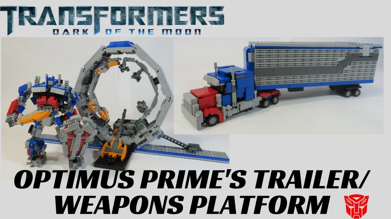 Lego Transformers Dark of the Moon- Optimus Prime's Trailer /Armored Weapons Platform