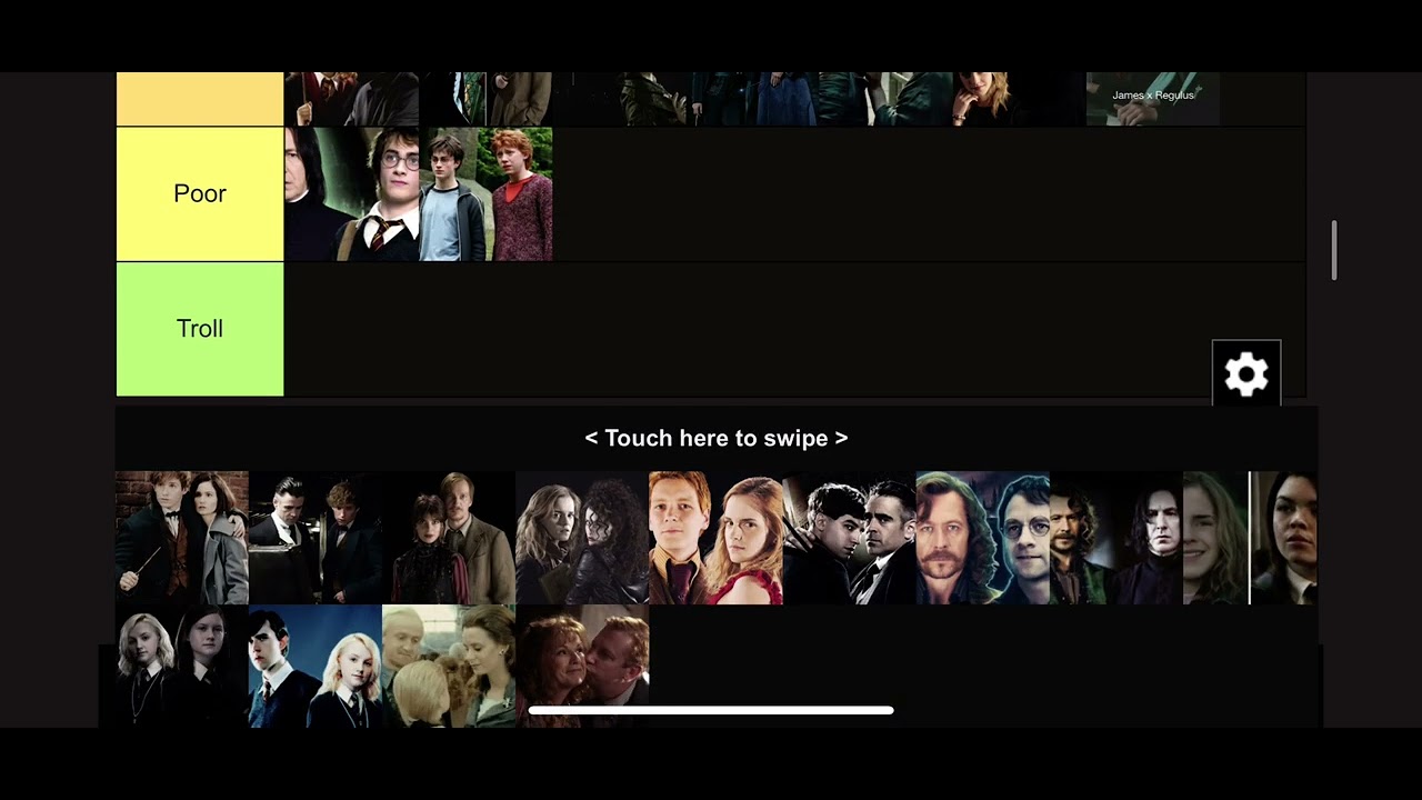 Harry Potter ships tier list 