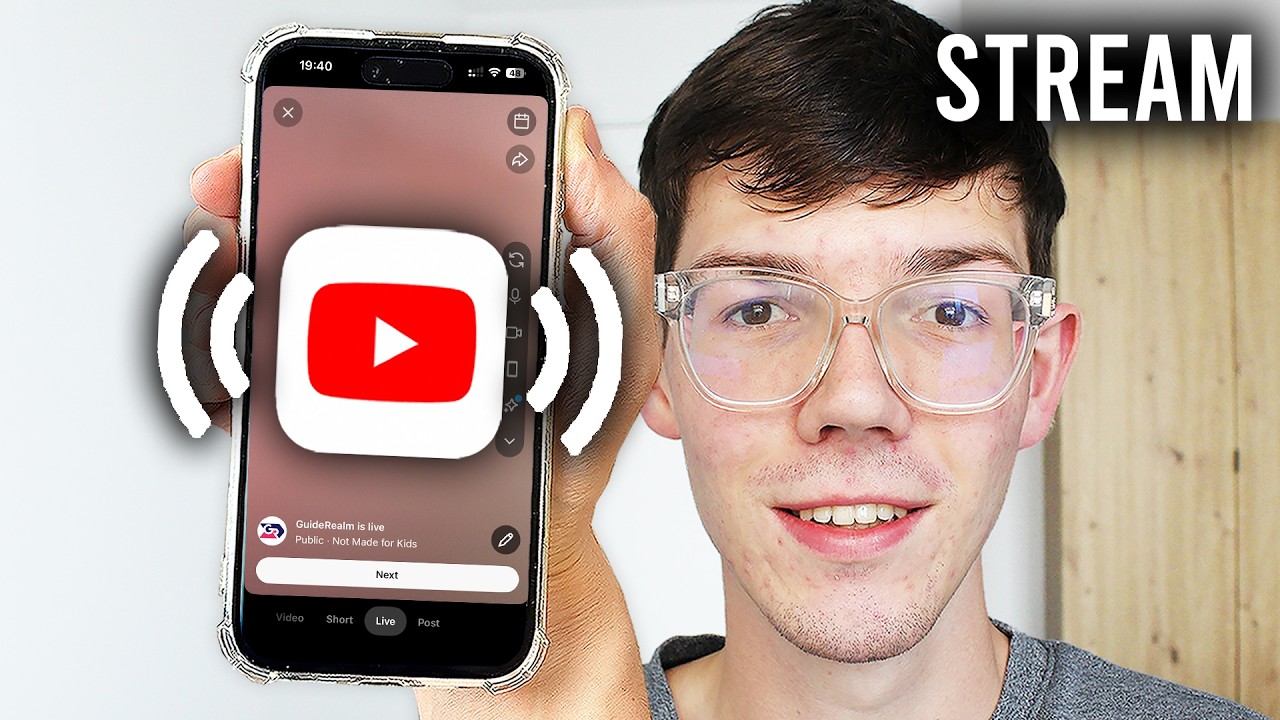How To Live Stream On YouTube On Phone - Go Live