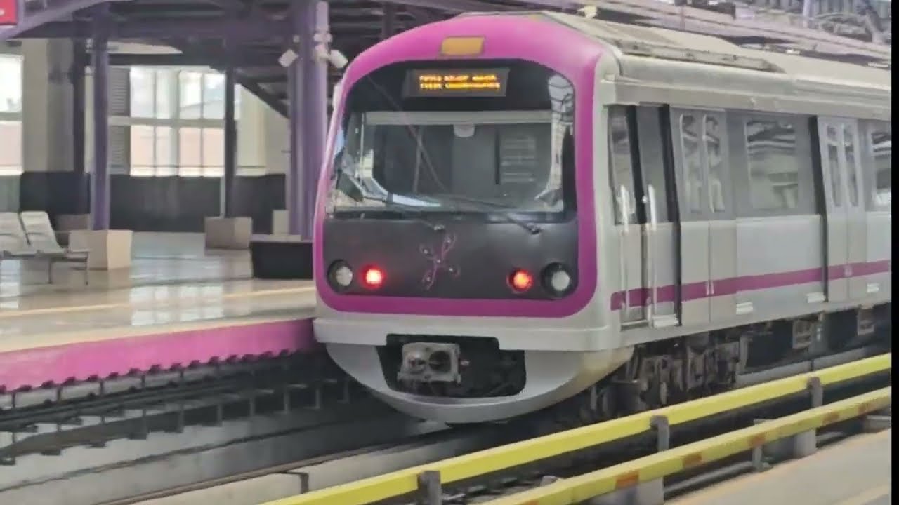 Bangalore Purple Line journey on December 31st, bye-bye 2025! 🚇💜👋 #Bangalore #PurpleLine #2025