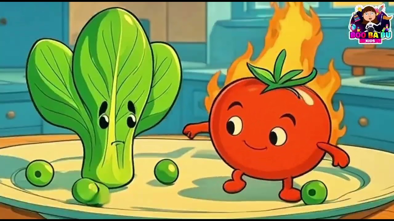 Superhero Veggies Song 🦸&zwj;♂️🥒🍅 | Fun Kids Veggie Power Anthem! #veggiepower #vegetables #Boobabukids