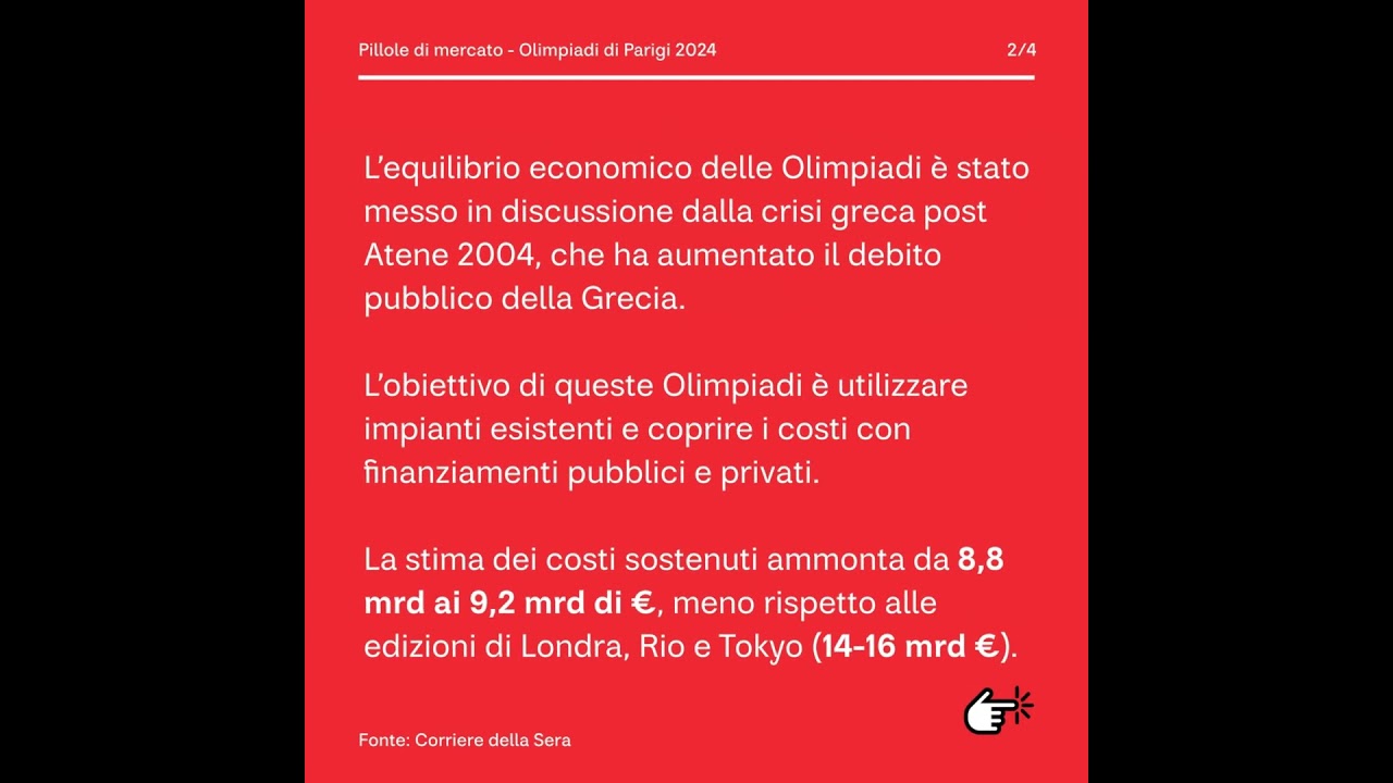 Pillole di mercato FT - OLIMPIADI DI PARIGI 2024