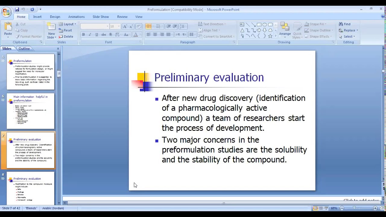 Preformulation part 1&2 01 11 2020
