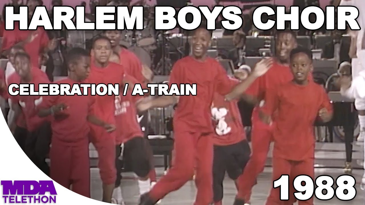 Harlem Boys Choir - Celebration & A-Train | 1988 | MDA Telethon