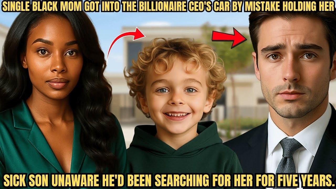 Single Black Mom Got Into The Billionaire CEOs Car By Mistake Holding Her Sick Son—Unaware He'd B