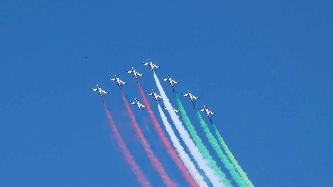 Frecce Tricolori Airshow in Piacenza - San Damiano AFB during Balloon Cup 2025 event