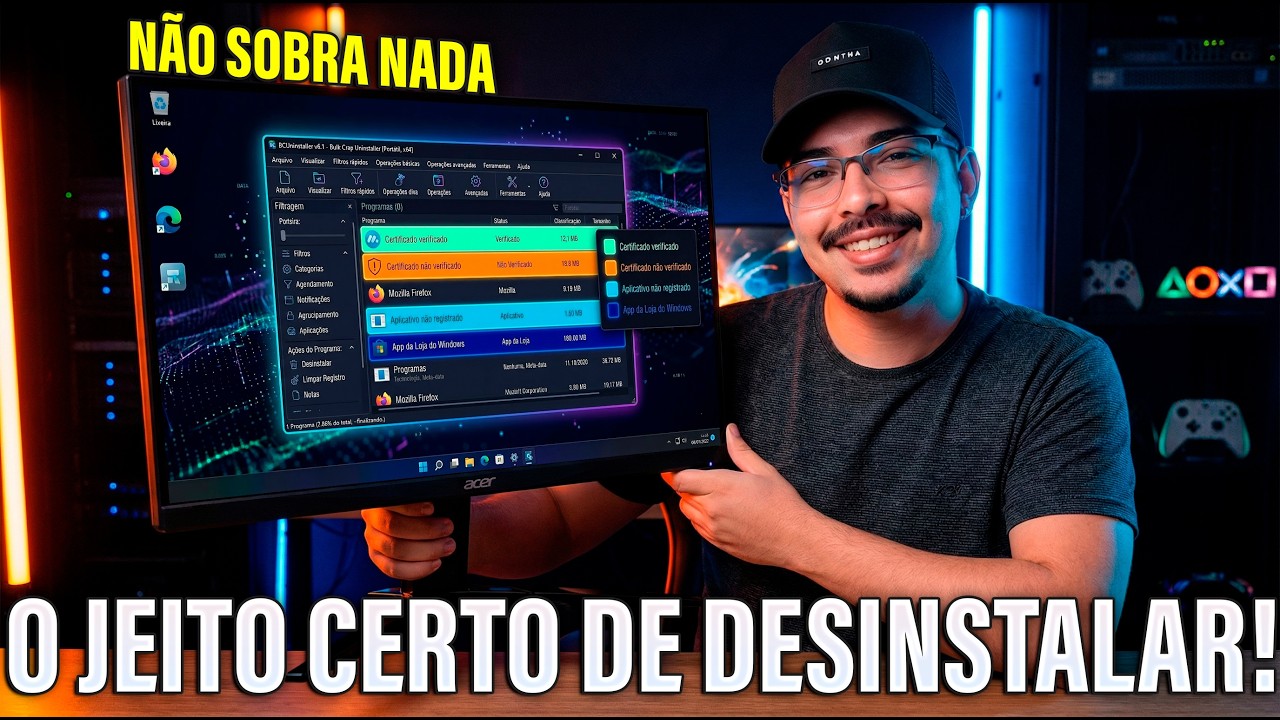 PARE de desinstalar programas errado! Faça isso e LIMPE seu Windows.