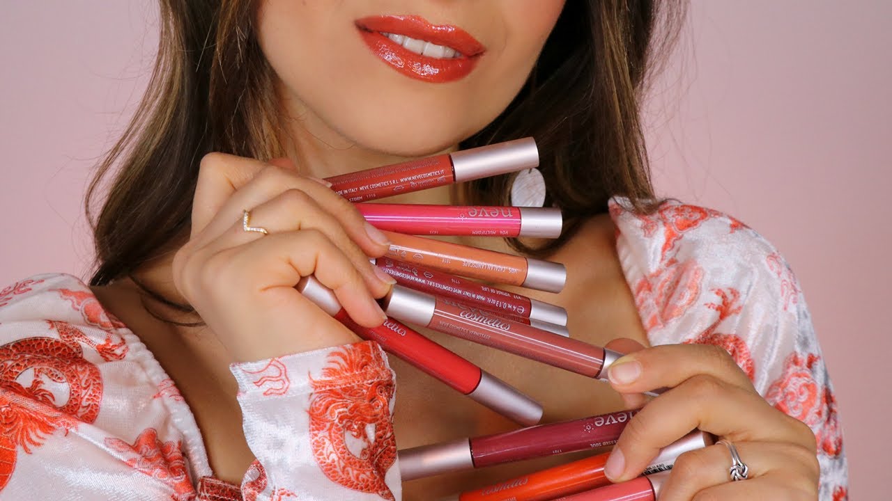 Swatch di tutti i GLOSS Neve Cosmetics VERNISSAGE