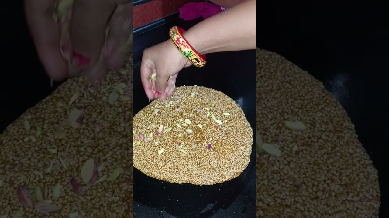5 minute tilpatti with just2 ingredients ginian#recipe 