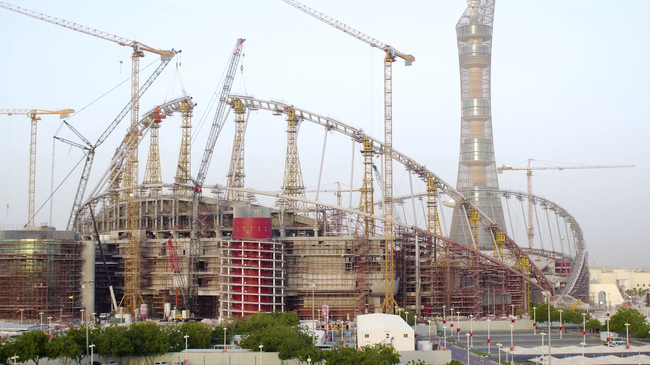 Khalifa Stadium Total Renovation to Host the 2022 FIFA World Cup in Qatar Timelapse by MK-Timelapse