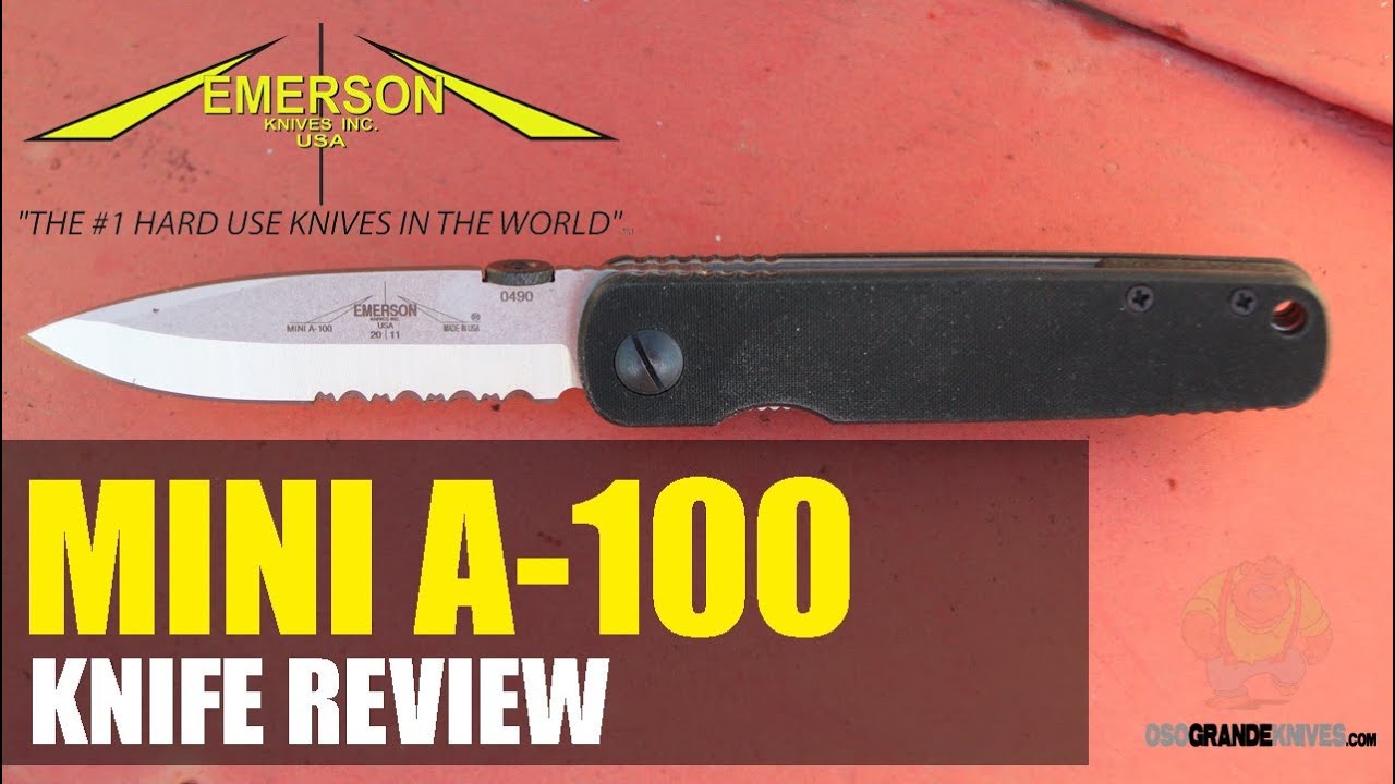 Emerson Mini A100 SFS Folding Knife Review | OsoGrandeKnives