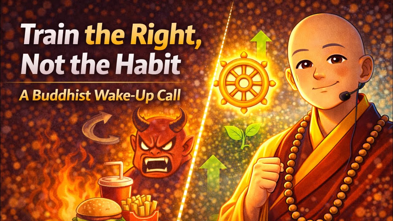 🧠 Train the Right, Not the Habit | A Buddhist Wake-Up Call 🪷#ruangkesadaran #innerpeace