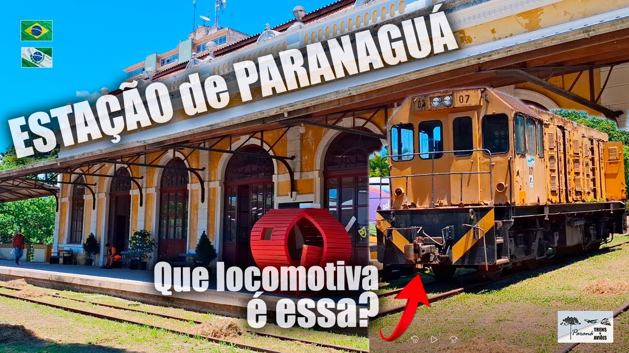 Visitei a Estação de Paranaguá e encontrei uma locomotiva desconhecida
