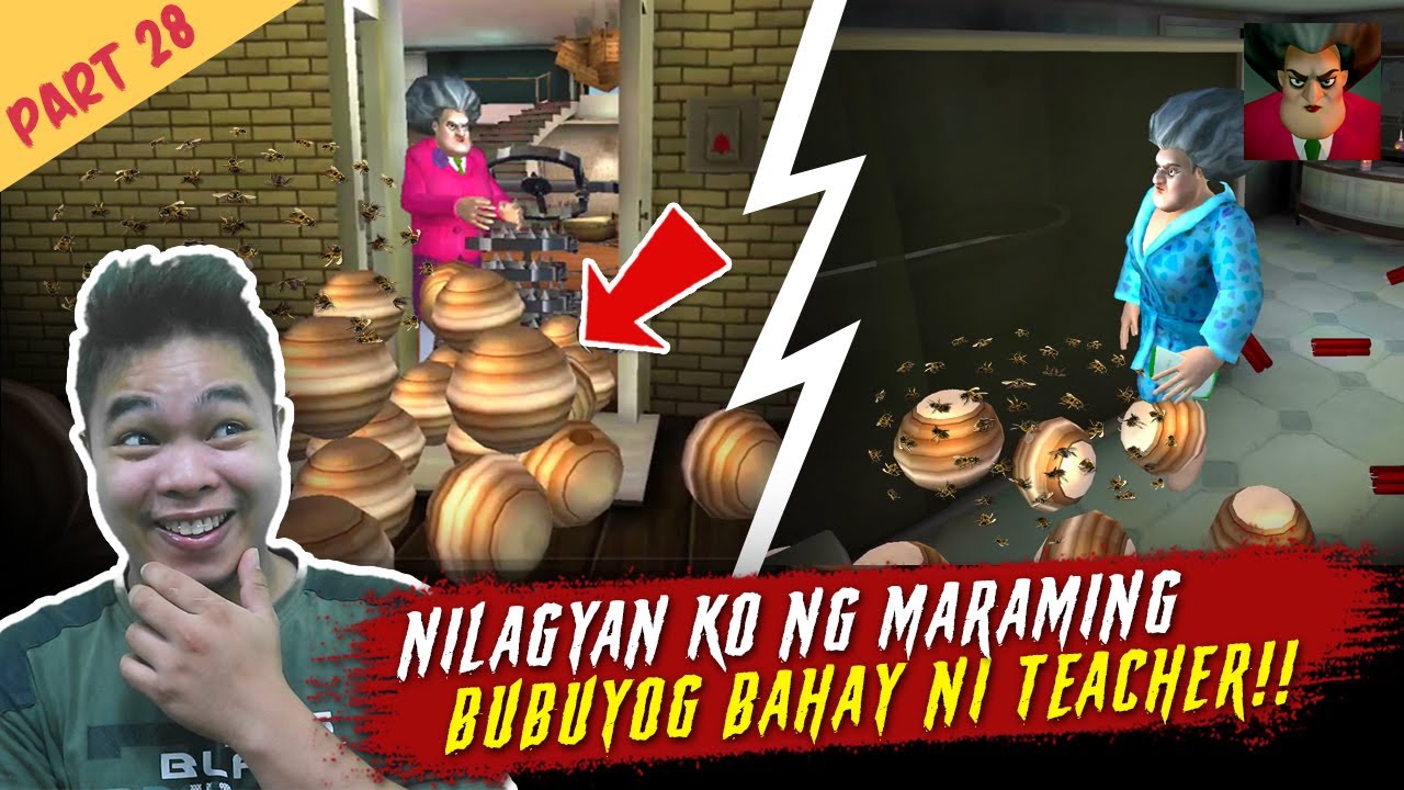 Nilagyan ko ng Maraming Bubuyog Bahay ni Teacher - Scary Teacher Part 28