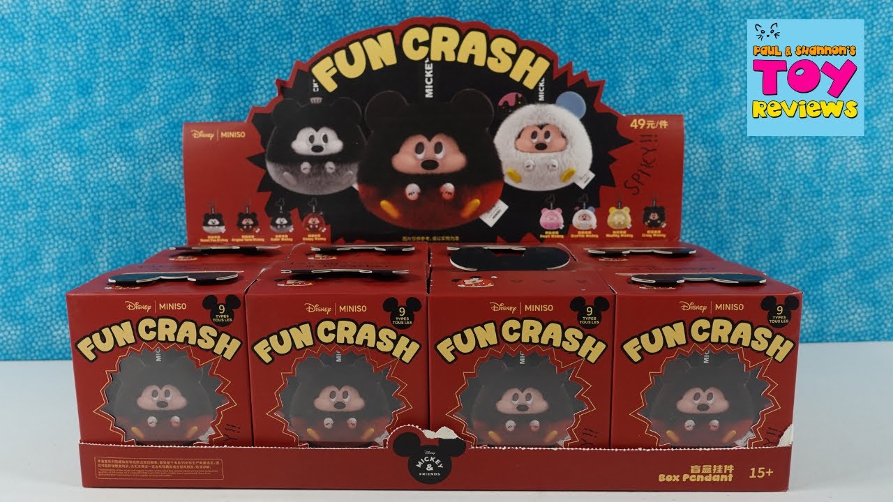 Disney Miniso Fun Crash Blind Box Puff Ball Bag Charm Unboxing