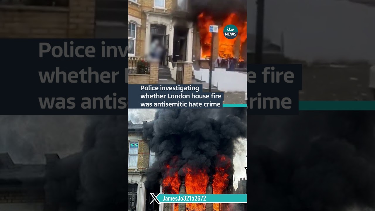 Around 60&nbsp;firefighters tackled the blaze at a house in Hackney #itvnews #london