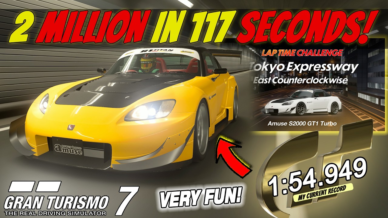 🤑 a SPEEDY way to make 2 MILLION Credits in Gran Turismo.. || Time Trial Guide - Week 09
