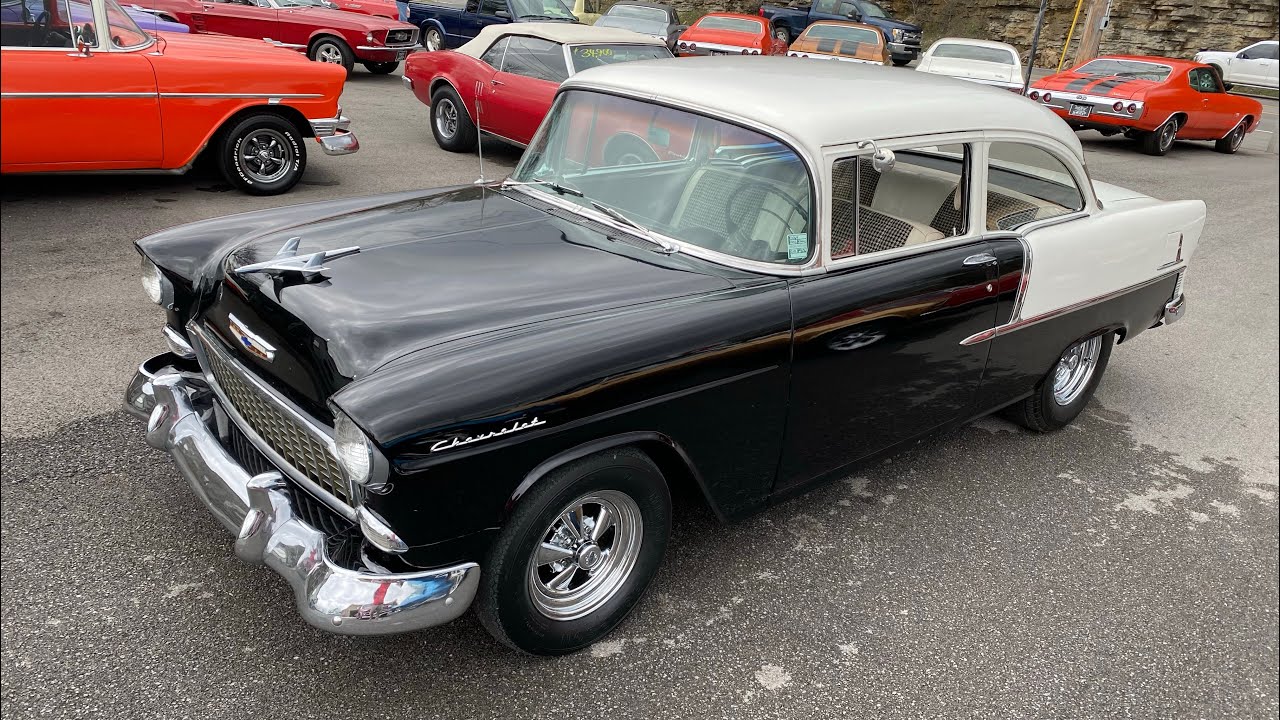 Test Drive 1955 Chevrolet 210 2 Door Post 350 V8 4 Speed SOLD $32,900 Maple Motors #2064